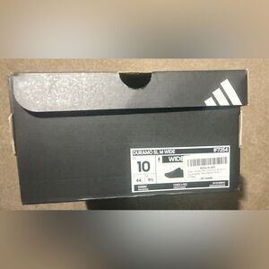 NWT  Men adidas Duramo SL M Wide Black Sneakers Run Small Fit Better for 9 1/2